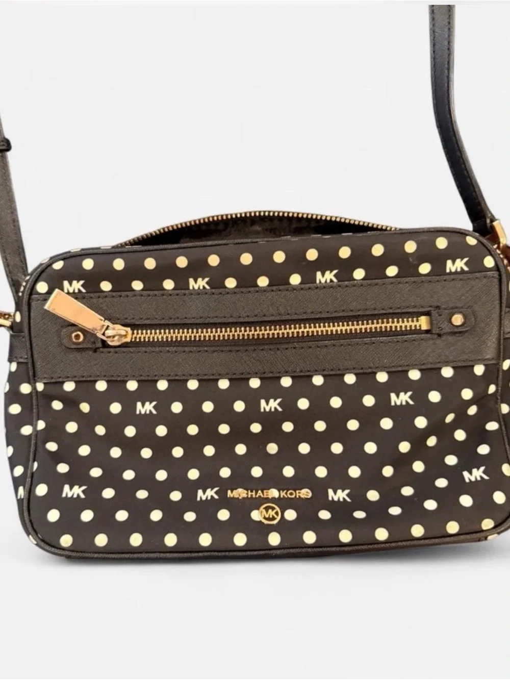 Michael Kors Black & white Polka Dot Crossbody Bag